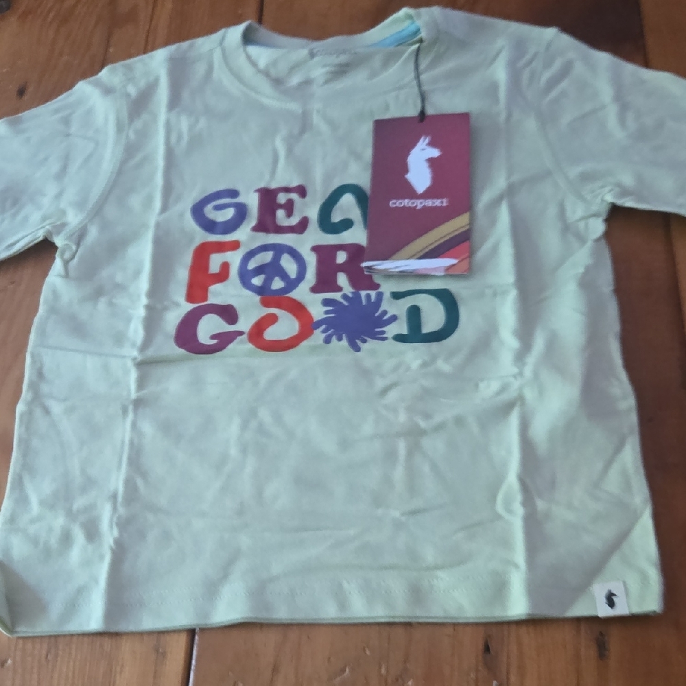 Nwt Cotopaxi Kids Light Green Graphic Tee Sz Xs